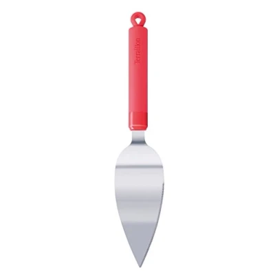 Afbeelding van Terraillon Access Pelle à tarte pour usage professionnel et privé, œillet de suspension, Express Your Chef, acier inoxydable/silicone, corail