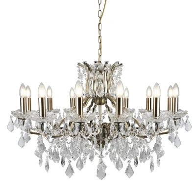 Afbeelding van Searchlight Paris Luster Ø 88 X 140 Cm Antiek Messing