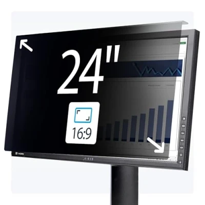 Afbeelding van StarTech.com 24 inch 16:9 Computer Monitor Privacy Filter, Hangend Acryl Security Snel te installeren Screen, Screen Protector, +/ 30 Graden Kijkhoek, Glanzend