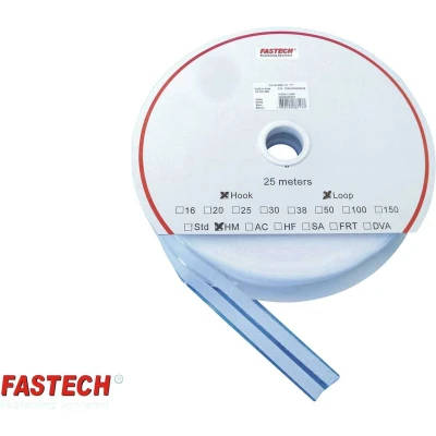 Afbeelding van FASTECH® T0401000000325 Klittenband Om vast te plakken Hotmelt Haak en lusdeel (l x b) 25000 mm 10 Wit 1 paar