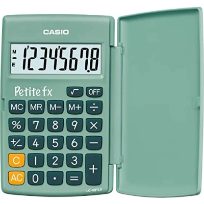 Afbeelding van Casio Zakrekenmachine Petite Fx, Groen