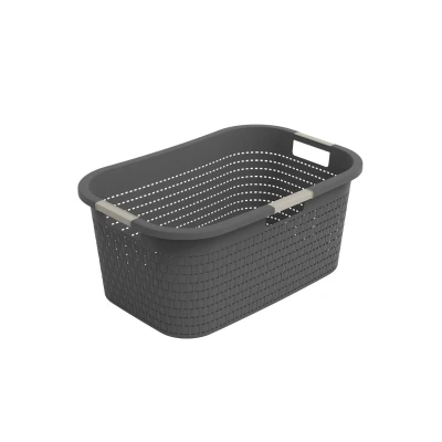 Afbeelding van Rotho wasmand antraciet 40 liter
