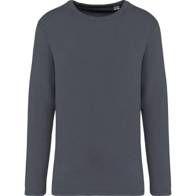 Afbeelding van Native Spirit Ecologische en verwassen uniseks sweater met ronde hals French Terry NS418 Washed Slate
