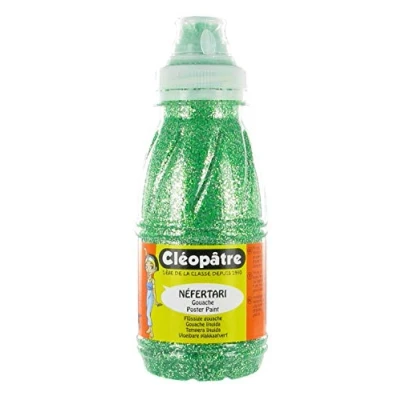 Afbeelding van CLEOPATRE PP250 16 glitterverf lentegroen fles 250 ml