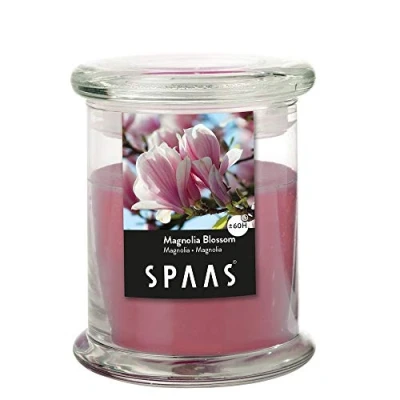 Afbeelding van Spaas Geurglas Xl Magnolia Blossom Branders Ø90x110 mm Roze per stuk Ca. 60 H
