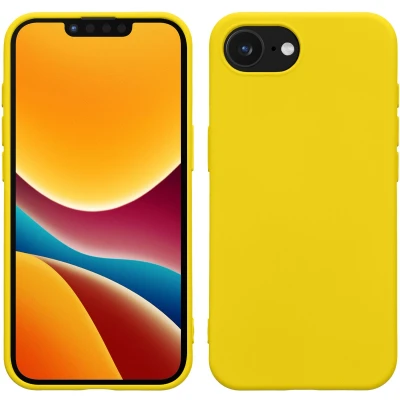 Afbeelding van kwmobile telefoonhoesje geschikt voor Apple iPhone SE 2025 / 4 4. Generation Hoesje smartphone Back cover in stralend geel