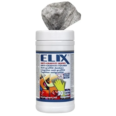 Afbeelding van ELIX Reinigingsdoekjes Anti Graffiti verwijderaar 27 cm x 31 30 stuks per verpakking