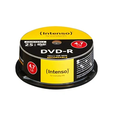 Afbeelding van Intenso 4801154 DVD R disc 4.7 GB 25 stuk(s) Spindel Bedrukbaar