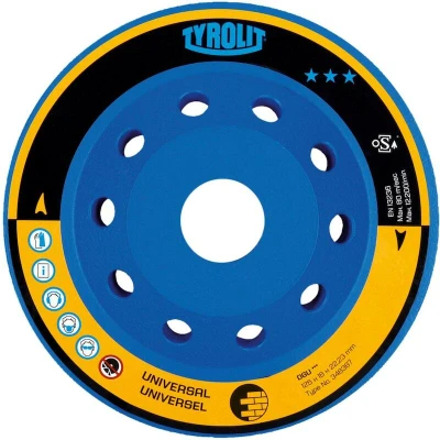 Afbeelding van TYROLIT 348387 diamantvlakschuurschijf 125mm