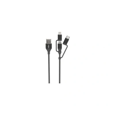 Image de ANSMANN Câble 3en1 de charge &amp; données, Lightning/USB C/