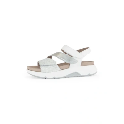 Afbeelding van Gabor Outdoorsandalen, Dames, Maat: 37, Silber Leer