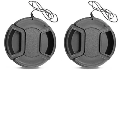 Afbeelding van Set van 2 cameralensdoppen (67 mm) voor Canon 77D 90D met EF S 17 85 mm 18 135 lens Nikon D7500 D7000 105 16
