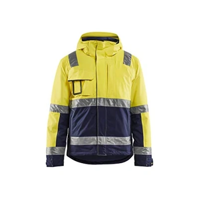 Afbeelding van Blaklader Winterjas High Vis 4870 1987 Geel/Marineblauw 5XL