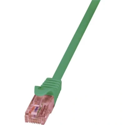Afbeelding van LogiLink CQ2035U RJ45 Netwerkkabel, patchkabel CAT 6 U/UTP 1.00 m Groen Vlambestendig, Snagless 1 stuk(s)