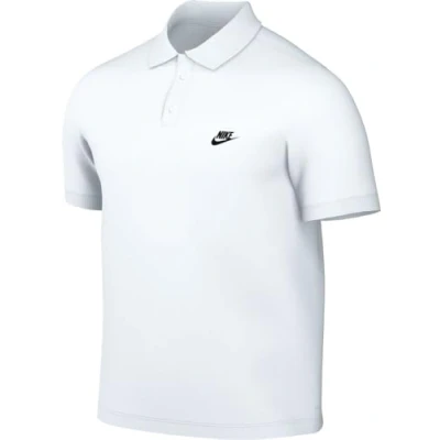 Image de Nike Men&#039;s Short Sleeve Polo M Nk Club Ss Pique, White/Black, FN3894 100, 3XL
