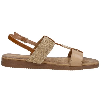 Afbeelding van Sub55 Sandalen Plat Beige Maat 42