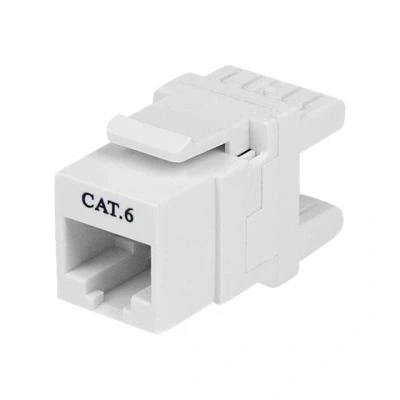 Image de StarTech.com 180? Cat 6 keystone jack RJ45 Ethernet Cat6 Wall White avec fonction de correction
