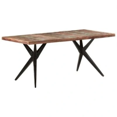 Afbeelding van vidaXL Eettafel 180x90x76 cm massief gerecycled hout