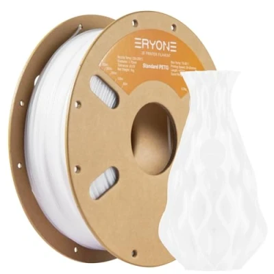 Afbeelding van ERYONE PETG filament 1,75 mm voor 3D printers, 0,03 mm/spoel, wit