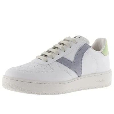 Afbeelding van Victoria Shoes Madrid Contraste Sneakers laag, Dames, Maat: 40, Purple Kunststof
