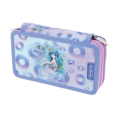 Image de Herlitz Trousse 23 pieces, 2 compartments polyester mauve Mystic Mermaid