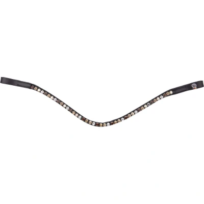 Afbeelding van Waldhausen Frontriem X Line Glam Zw/Br/Goud/Beige/Zilv Cob