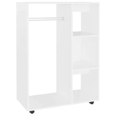 Afbeelding van vidaXL Kledingkast wit 80x40x110 cm bewerkt hout