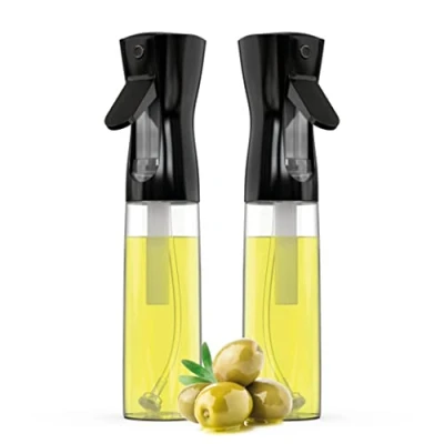 Afbeelding van Oliespray, olie, 2 stuks, 300 ml, oliedispenser, spray in fles, olijfolie doseerder, olie en azijn om te koken