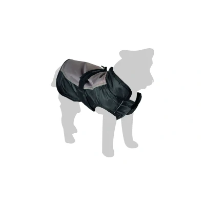 Afbeelding van Flamingo Winterjas Zane Zwart&amp;Grijs Hondenkleding 65 cm