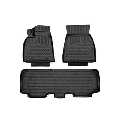 Afbeelding van ELEMENT 3D op maat gemaakte vloermatten voor Tesla Model Y, modellen 2020 &gt;, SUV, 3 stuks