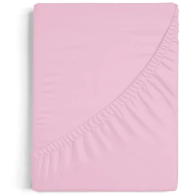 Afbeelding van Burrito Blanco Hoeslaken, A8, 100% katoen, laken 135 x 190/200 cm, kleur roze