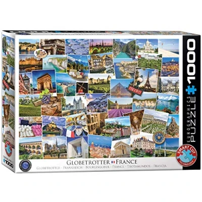 Afbeelding van Eurographics puzzel France Globetrotter 1000 stukjes