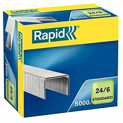 Afbeelding van Nieten Rapid 24/6 gegalvaniseerd standaard 5000 stuks