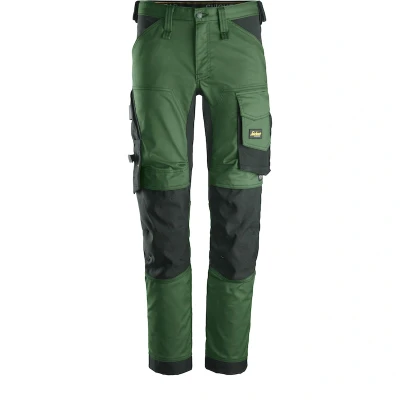 Afbeelding van Snickers 6341 Stretch Werkbroek Groen/Zwart Maat 88 (Jeansmaat 30/30)