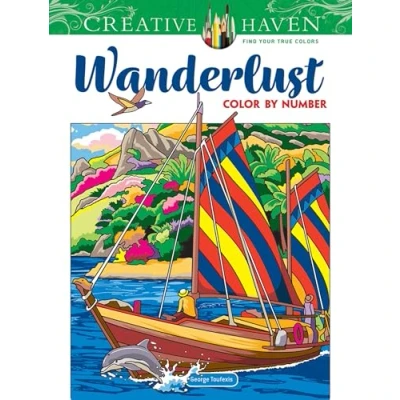 Afbeelding van Creative Haven Wanderlust Color by Number