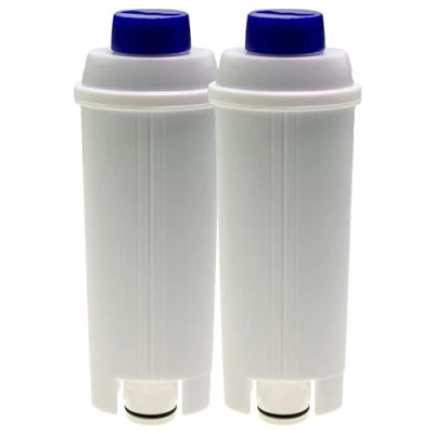 Afbeelding van Set van 2 waterfilters compatibel met DeLonghi Autentica ECAM23 Dedica Dinamica Eletta ESAM6720 Maestosa Perfecta PrimaDonna Magnifica S koffiezetapparaten, identiek aan DLSC002 (14465)