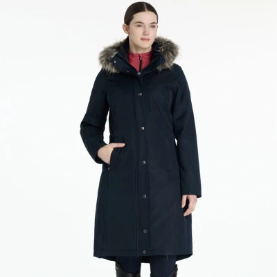 Afbeelding van LeMieux Jas Anya Waterproof Lang Navy 40 Agradi.be
