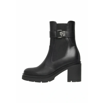 Afbeelding van Nerogiardini Enkellaarsjes met plateauzool nero, Dames, Maat: 35, Nero Schoenen
