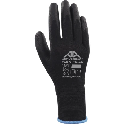 Afbeelding van Handschoen ActiveGear grip PU flex zwart medium