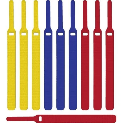 Afbeelding van Label the Cable LTC 1130 19 inch Klittenband kabelbinder Geel, Blauw, Rood