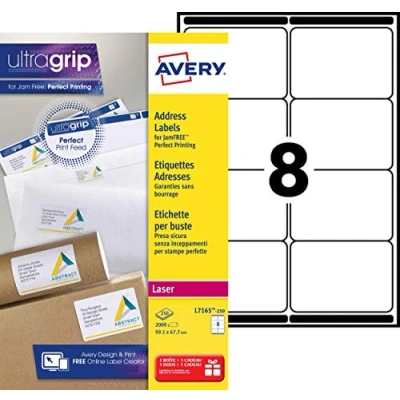 Afbeelding van Etiket Avery L7165 250 99.1x67.7mm 2000stuks wit