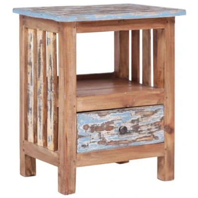 Afbeelding van Nachtkastje 41x30x50 cm massief gerecycled hout