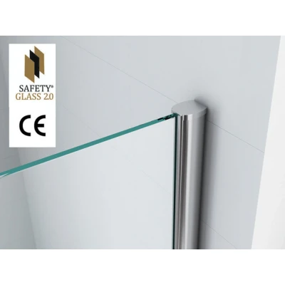 Afbeelding van Wiesbaden inl.douche Safety Glass 10mm NANO 1000x2000
