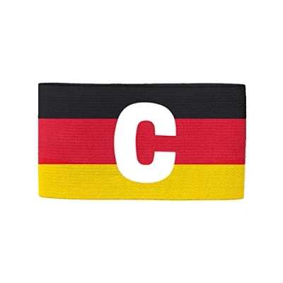 Afbeelding van Aanvoerdersband Team Zwart/rood/geel / Senior, 27x8,5cm