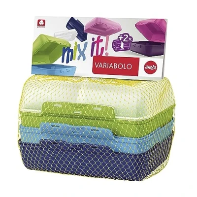 Afbeelding van EMSA Variabolo Lunchdoosset Multi kleuren Polypropyleen (PP) 2 stuk(s)