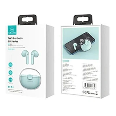 Afbeelding van USAMS Wireless Earbuds BU12 Series (BHUBU03) TWS, Bluetooth 5.1, Dual Channel Stereo Green