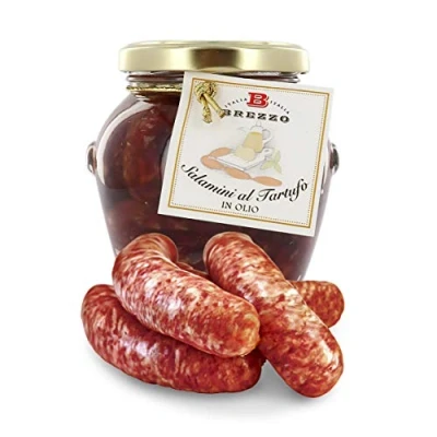 Afbeelding van Brezzo Kleine truffelworstjes 290 g Italiaans handgemaakt product