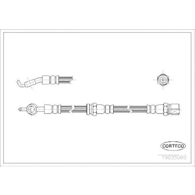 Afbeelding van CORTECO 19035060 Remslang Achteras 360