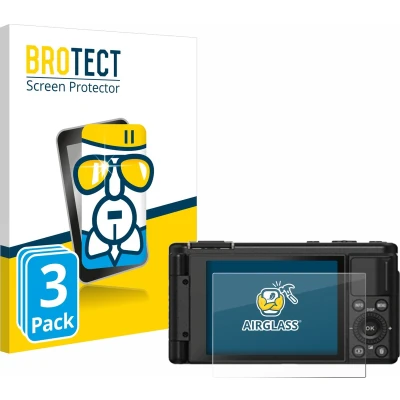 Afbeelding van BROTECT Screenprotector voor Yashica City 100 Folie Beschermfolie Beschermglas transparant (3 Stuks)