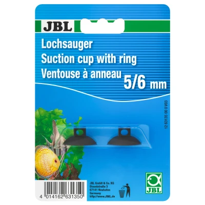 Afbeelding van Jbl Zuignap Met Gat Aquarium Toebehoren 6 mm 2 stuks